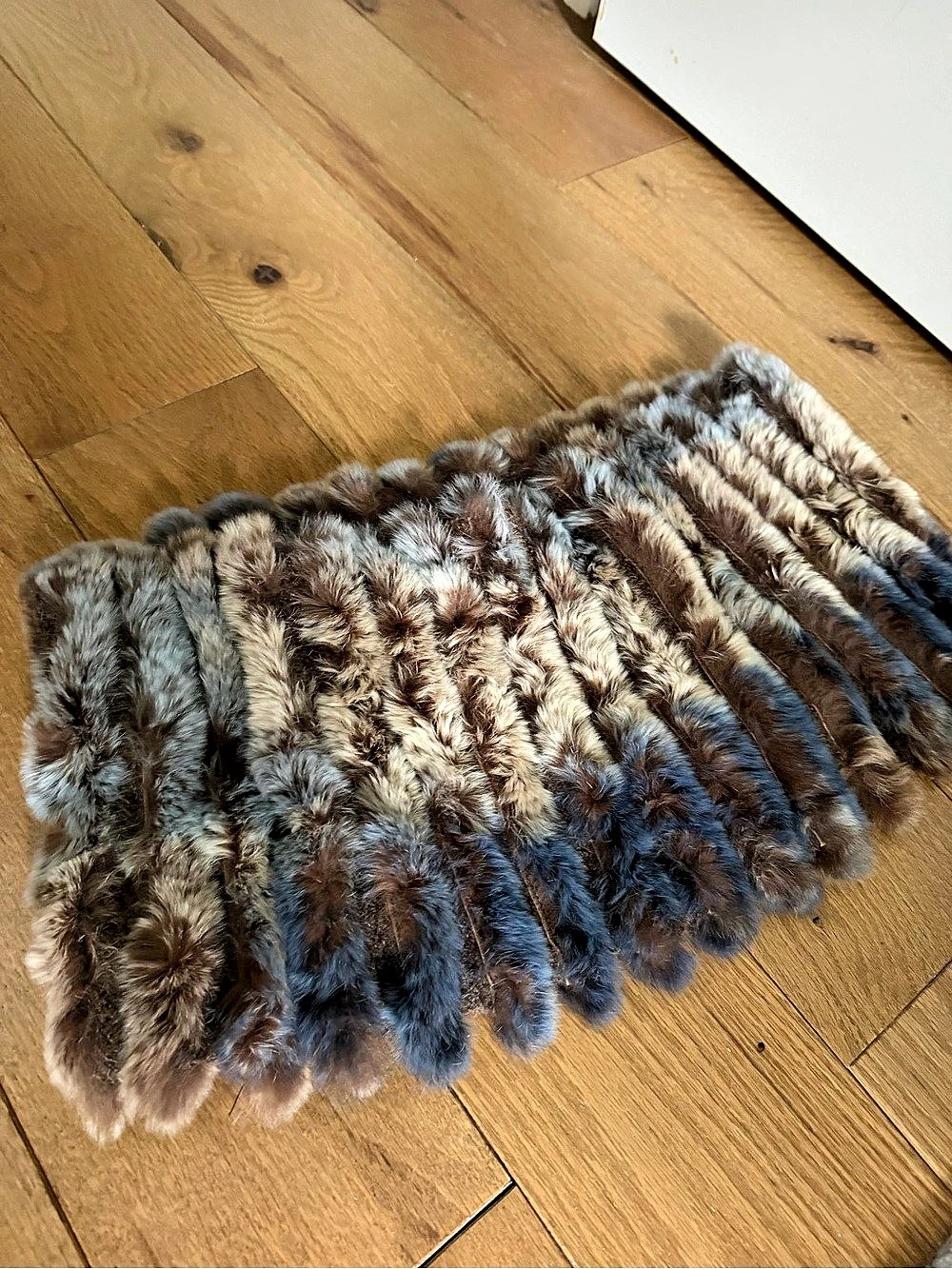 Multicolor Fur scarf